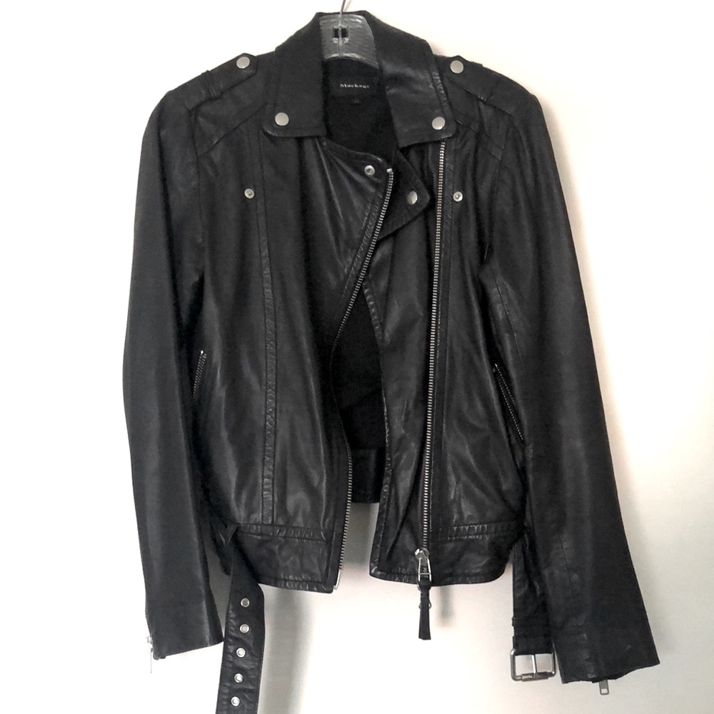 Mackage Leather Moto Jacket - S